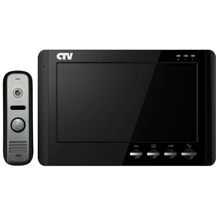 CTV - DP1700M B (Black/Silver) Комплект цветного видеодомофона, в составе: панель CTV - D10NG S, монитор CTV - M1700M B