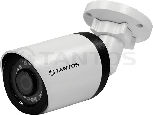 Tantos TSc-P1080pUVCf (3.6) 2Mp Уличная цилиндрическая универсальная видеокамера (AHD, TVI, CVI, CVBS) 1080P «День/Ночь», 1/2.9" SONY Exmor CMOS Sensor