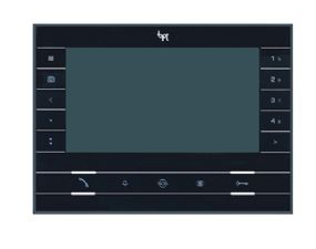 BPT FUTURA X2 BK Абонентское устройство hands - free с цв. 7" дисплеем, сенс. клавишами, подключение к 4 - проводным панелям, цвет чёрный лак