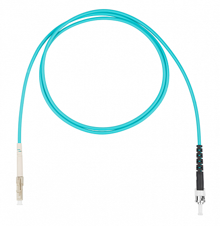 DATAREX LC-ST симплекс (simplex) OM3, нг(А)-HF, бирюзовый, 3,0 м Шнур оптический коммутационный (патч-корд)