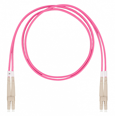 DATAREX LC-LC, дуплекс (duplex) OM4, нг(А)-HF, маджента, 2,0 м Шнур оптический коммутационный (патч-корд)
