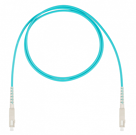 DATAREX SC-SC симплекс (simplex) OM3, нг(А)-HF, бирюзовый, 3,0 м Шнур оптический коммутационный (патч-корд)