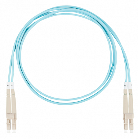 DATAREX LC-LC, дуплекс (duplex) OM3, нг(А)-HF, бирюзовый, 1,5 м. Шнур оптический коммутационный (патч-корд)