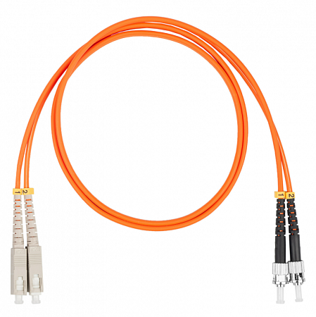 DATAREX SC-ST, дуплекс (duplex) OM2, нг(А)-HF, оранжевый, 2,0 м Шнур оптический коммутационный (патч-корд)