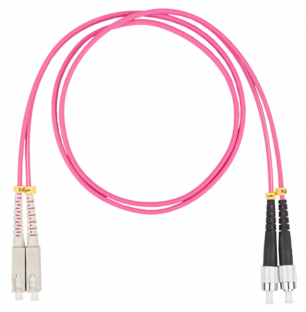 DATAREX SC-FC, дуплекс (duplex) OM4, нг(А)-HF, маджента, 7,0 м Шнур оптический коммутационный (патч-корд)