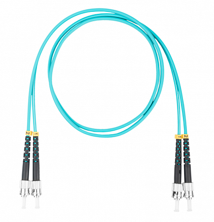 DATAREX ST-ST, дуплекс (duplex) OM3, нг(А)-HF, бирюзовый, 2,0 м Шнур оптический коммутационный (патч-корд)