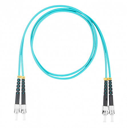 DATAREX ST-ST, дуплекс (duplex) OM3, нг(А)-HF, бирюзовый, 3,0 м Шнур оптический коммутационный (патч-корд)