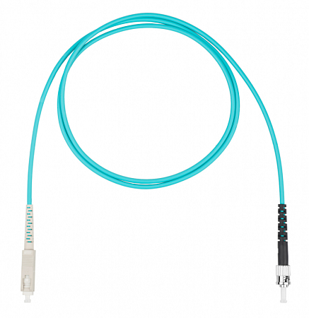 DATAREX SC-ST симплекс (simplex) OM3, нг(А)-HF, бирюзовый, 5,0 м Шнур оптический коммутационный (патч-корд)