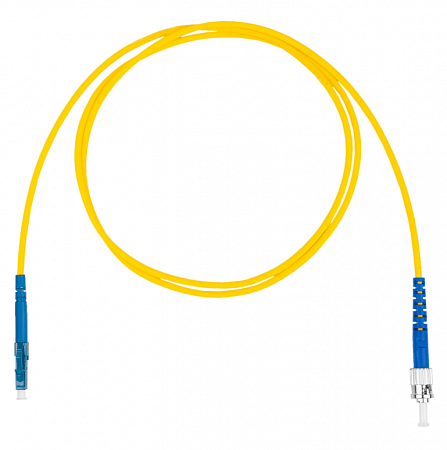 DATAREX LC-ST симплекс (simplex) OS2, нг(А)-HF, желтый, 3,0 м Шнур оптический коммутационный (патч-корд)