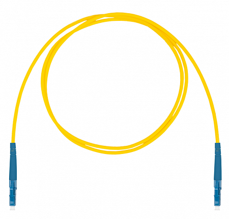 Шнур оптический коммутационный (патч-корд), LC-LC симплекс (simplex) OS2, нг(А)-HF, желтый, 3,0 м