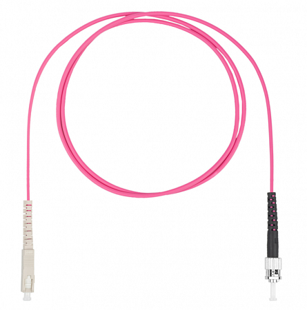 DATAREX SC-ST симплекс (simplex) OM4, нг(А)-HF, маджента, 1,5 м Шнур оптический коммутационный (патч-корд)