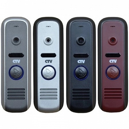 CTV - D1000HD S (Grey) Вызывная панель цветного видеодомофона, 700ТВЛ, антивандальная, уголок и козырек в комплекте