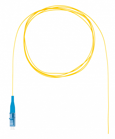 Шнур оптический монтажный (пигтейл), LC, OS2, нг(А)-HF, желтый, 1,5 м