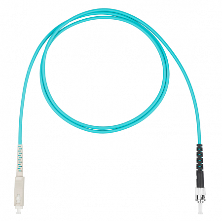 DATAREX SC-ST симплекс (simplex) OM3, нг(А)-HF, бирюзовый, 2,0 м Шнур оптический коммутационный (патч-корд)