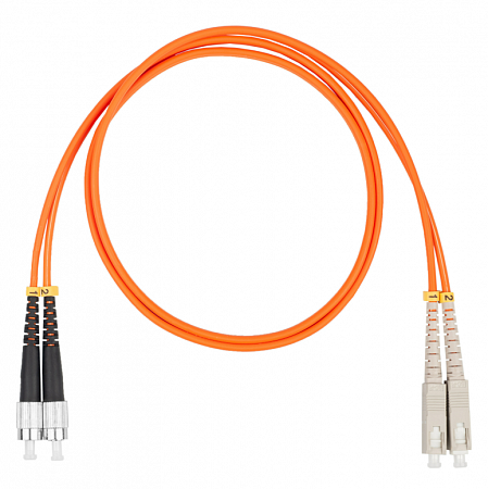 DATAREX SC-FC, дуплекс (duplex) OM2, нг(А)-HF, оранжевый, 2,0 м Шнур оптический коммутационный (патч-корд)