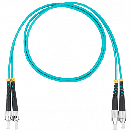DATAREX FC-ST, дуплекс (duplex) OM3, нг(А)-HF, бирюзовый, 20 м Шнур оптический коммутационный (патч-корд)