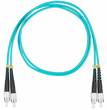 DATAREX FC-FC, дуплекс (duplex) OM3, нг(А)-HF, бирюзовый, 5,0 м Шнур оптический коммутационный (патч-корд)