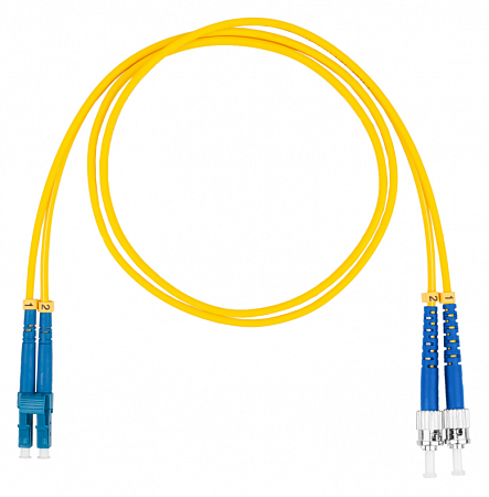 DATAREX LC-ST, дуплекс (duplex) OS2, нг(А)-HF, желтый, 15 м Шнур оптический коммутационный (патч-корд)