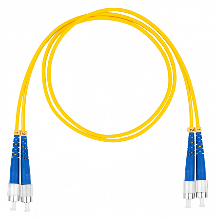 DATAREX FC-FC, дуплекс (duplex) OS2, нг(А)-HF, желтый, 15 м Шнур оптический коммутационный (патч-корд)