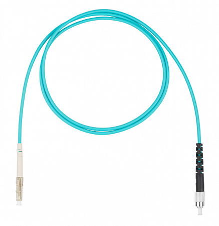 DATAREX LC-FC симплекс (simplex) OM3, нг(А)-HF, бирюзовый, 2,0 м Шнур оптический коммутационный (патч-корд)