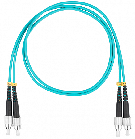 DATAREX FC-FC, дуплекс (duplex) OM3, нг(А)-HF, бирюзовый, 1,5 м Шнур оптический коммутационный (патч-корд)