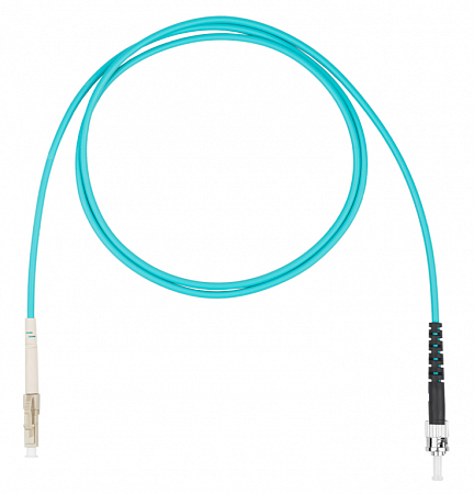 DATAREX LC-ST симплекс (simplex) OM3, нг(А)-HF, бирюзовый, 7,0 м Шнур оптический коммутационный (патч-корд)