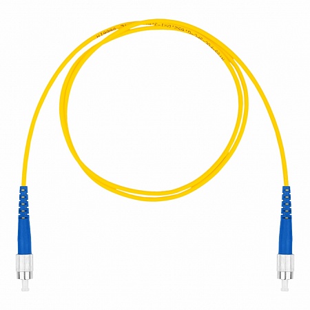 DATAREX Шнур оптический коммутационный патч-корд, LC-FC симплекс (simplex) OS2, нг(А)-HF, желтый, 10 м