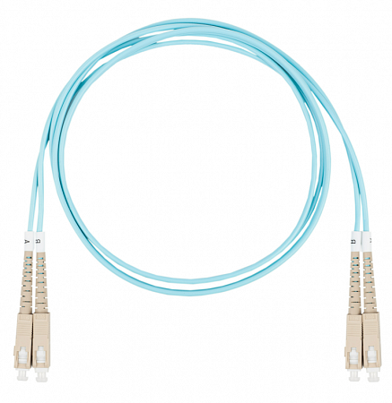 DATAREX SC-SC, дуплекс (duplex) OM3, нг(А)-HF, бирюзовый, 3,0 м Шнур оптический коммутационный (патч-корд)