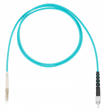 DATAREX LC-FC симплекс (simplex) OM3, нг(А)-HF, бирюзовый, 1,5 м Шнур оптический коммутационный (патч-корд)