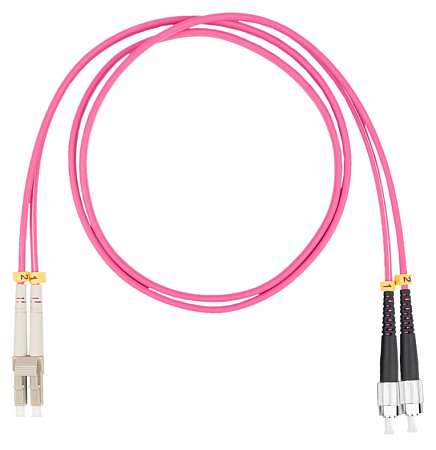 DATAREX LC-FC, дуплекс (duplex) OM4, нг(А)-HF, маджента, 5,0 м Шнур оптический коммутационный (патч-корд)
