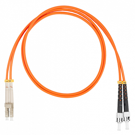 DATAREX LC-ST, дуплекс (duplex) OM2, нг(А)-HF, оранжевый, 5,0 м Шнур оптический коммутационный (патч-корд)