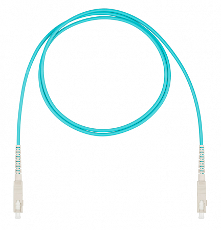 DATAREX SC-SC симплекс (simplex) OM3, нг(А)-HF, бирюзовый, 1,0 м Шнур оптический коммутационный (патч-корд)