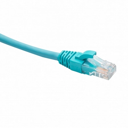 RJ45-RJ45 U/UTP Cat.5e LSZH нг(А)-HF (DR-181611), Патч-корд (коммутационный шнур), 3м, бирюзовый