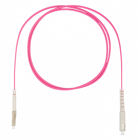 DATAREX LC-SC симплекс (simplex) OM4, нг(А)-HF, маджента, 20 м Шнур оптический коммутационный (патч-корд)