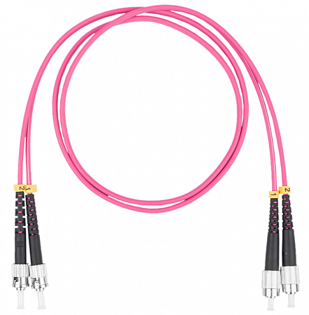 DATAREX FC-ST, дуплекс (duplex) OM4, нг(А)-HF, маджента, 3,0 м Шнур оптический коммутационный (патч-корд)