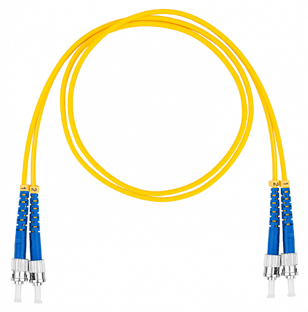 DATAREX ST-ST, дуплекс (duplex) OS2, нг(А)-HF, желтый, 2,0 м Шнур оптический коммутационный (патч-корд)