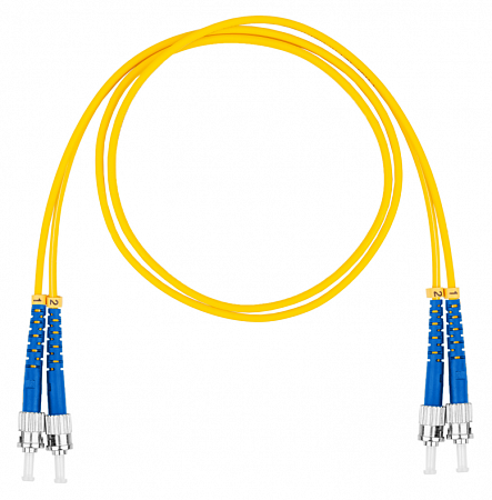 DATAREX ST-ST, дуплекс (duplex) OS2, нг(А)-HF, желтый, 0,5 м Шнур оптический коммутационный (патч-корд)