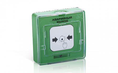 РУБЕЖ УДП 513-10 исп.1 &quot;Аварийный выход&quot; (зелёный) Кнопка