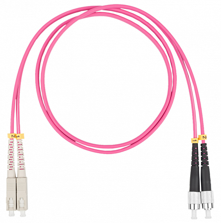 DATAREX SC-FC, дуплекс (duplex) OM4, нг(А)-HF, маджента, 3,0 м Шнур оптический коммутационный (патч-корд)