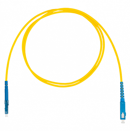 DATAREX LC-SC симплекс (simplex) OS2, нг(А)-HF, желтый, 0,5 м Шнур оптический коммутационный (патч-корд)