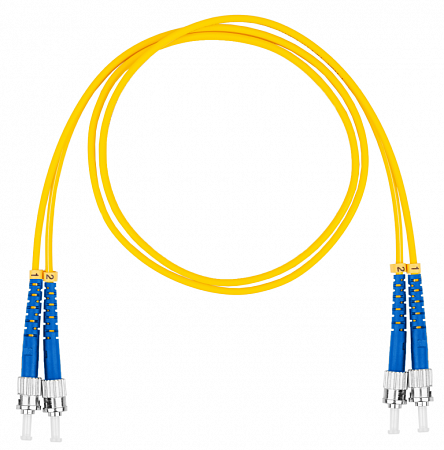 DATAREX ST-ST, дуплекс (duplex) OS2, нг(А)-HF, желтый, 20 м Шнур оптический коммутационный (патч-корд)
