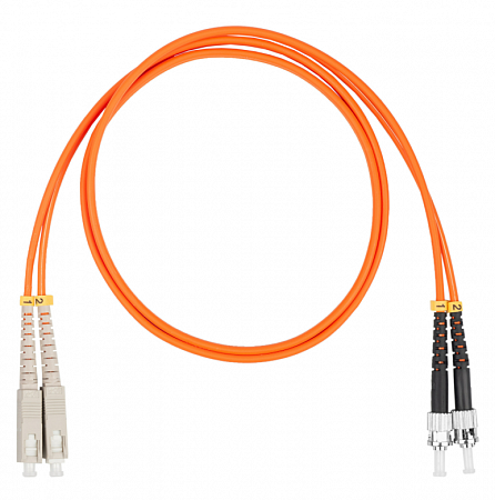 DATAREX SC-ST, дуплекс (duplex) OM2, нг(А)-HF, оранжевый, 15 м Шнур оптический коммутационный (патч-корд)