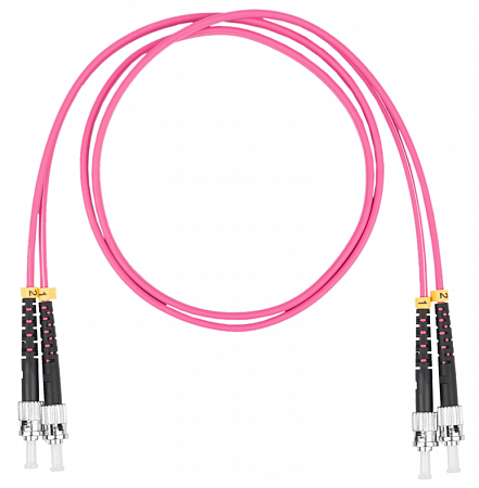DATAREX ST-ST, дуплекс (duplex) OM4, нг(А)-HF, маджента, 2,0 м Шнур оптический коммутационный (патч-корд)