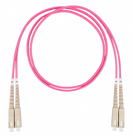 DATAREX SC-SC, дуплекс (duplex) OM4, нг(А)-HF, маджента, 7,0 м Шнур оптический коммутационный (патч-корд)