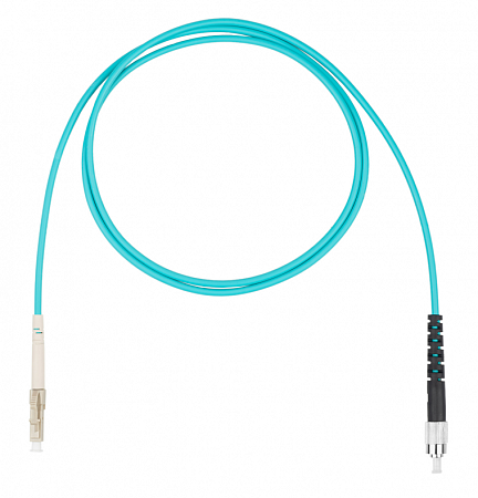 DATAREX LC-FC симплекс (simplex) OM3, нг(А)-HF, бирюзовый, 3,0 м Шнур оптический коммутационный (патч-корд)