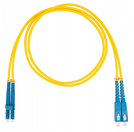 DATAREX LC-SC, дуплекс (duplex) OS2, нг(А)-HF, желтый, 20 м Шнур оптический коммутационный (патч-корд)