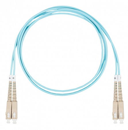 DATAREX SC-SC, дуплекс (duplex) OM3, нг(А)-HF, бирюзовый, 5,0 м Шнур оптический коммутационный (патч-корд)