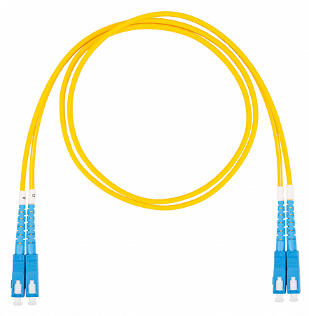 DATAREX SC-SC, дуплекс (duplex) OS2, нг(А)-HF, желтый, 2,0 м Шнур оптический коммутационный (патч-корд)