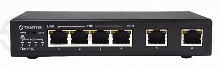 Tantos TSn-4P6C Коммутатор 6 портовый Ethernet